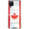 Canada Flag Light Wood Galaxy A12 Clear Case